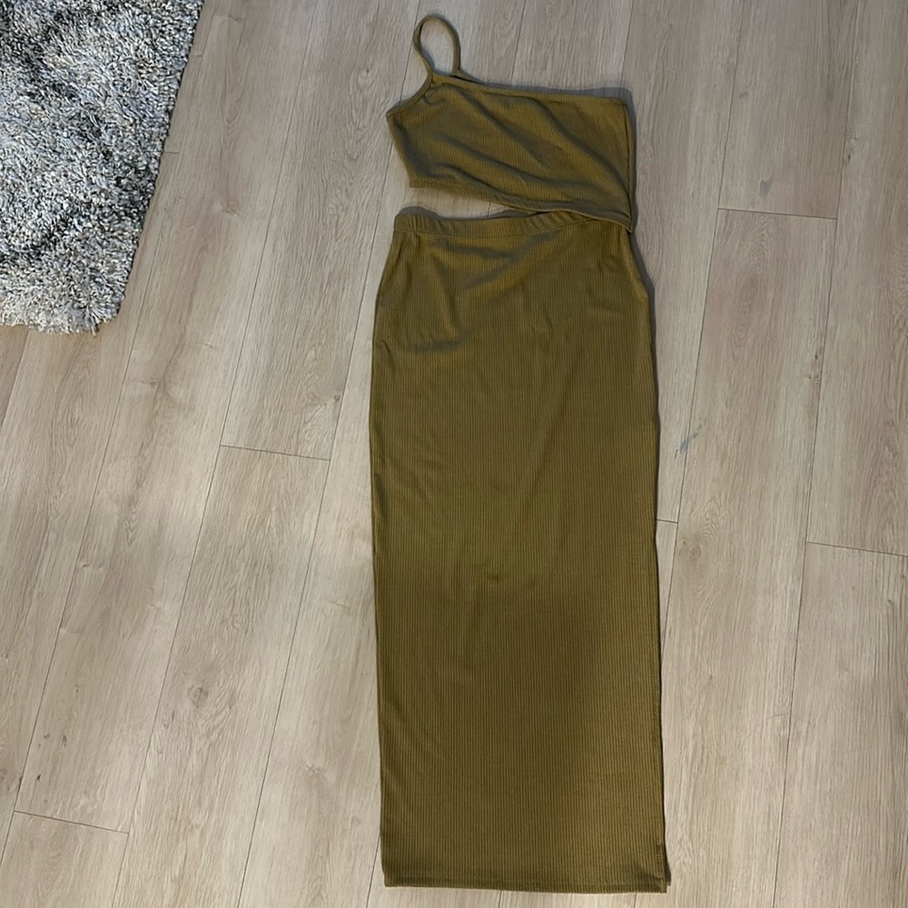Cutout, ribbed, bodycon dress